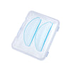 Klare Silikon-Lash-Perm-Pads zum Locken der Wimpern, verpackt in einem klaren Plastikbehälter.