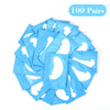100 paires de pads hydrogel bleu clair pour extensions de cils