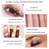 A double color gradient eyeshadow stick featuring saturated colors in a 4:6 ratio and layered shades.