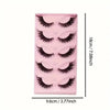 Un plateau en plastique rose contenant cinq paires de faux cils dramatiques.