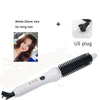 White 32mm iron for long hair with US plug and black cord