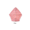 Pink microfiber hair towel wrap folded and displayed