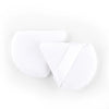 A white reusable velvet powder puff set shown from above.