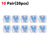 Diez pares de tapones reutilizables de silicona para dormir y nadar