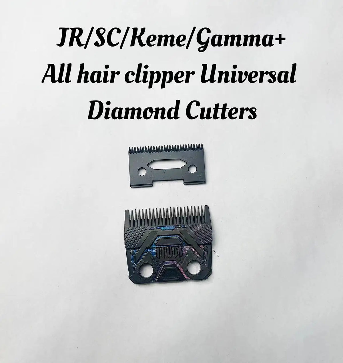 Set professioneller Keramik-Haarschneidwerkzeuge, einschließlich universeller Diamantzägers.