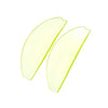 Zwei durchsichtige Silikon-Lash-Perm-Pads zum Kräuseln von Wimpern.