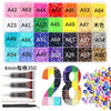 A set of 350 mixed color resin drills and various tools for DIY crafting