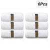 Six thick microfiber cleaning towels rolled and packaged for sale