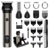 A collection of Solimpla electric grooming trimmers and attachments in various sizes and configurations.