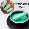 Constructeur de gel Tiffany Green JN23, monté en pot et sur les ongles