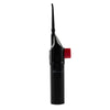 A black manual high-pressure dental flosser with a red tip.