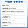 Product parameters list detailing the specifications of a 3D rotating electric toothbrush.