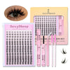 A box set of SexySheep DIY natural eyelash extension kit including lash fibers and tools