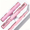 A white box containing a pink DIY lash extension kit with two lash rods and tweezers.