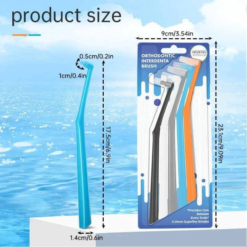Single-Tufted Orthodontic Interdental Toothbrush