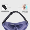 Purple 3D groove design eye mask with adjustable buckle for comfortable sleeping