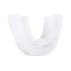 White 360 degree automatic sonic electric toothbrush head.