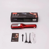 A professional dry hair trimmer set including a red hair trimmer, attachments, and instructions.