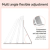 A multi-angle flexible adjustment makeup mirror with compression resistant and anti slip materials.