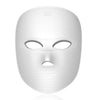 A white facial rejuvenation mask with a smooth, textured surface and an on/off switch.