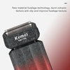 A close-up of a Kemel KM-T396 cordless electric foil shaver with a textured, gradient finish.