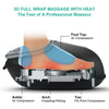 A black foot massager device showing various massage points on the sole of a foot, including the foot top, ankle, arch, and t