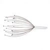Stainless steel scalp massager with multiple fine wires for deep relaxation