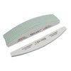 A pair of Klimonla professional nail files with 180/180 grit, featuring a striped green and white design.