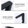Peigne noir pliable avec design à feu et dents pour coiffer ou masser