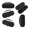 Black portable case for hair clippers and trimmers shown in multiple views