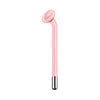 A long, pink facial electrotherapy wand with a rounded top and silver base.