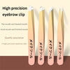 Precision Stainless Steel Eyebrow Tweezers Set (4 Pcs)