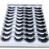 Présentation de faux cils de renard en bandes à fort volume, dans diverses longueurs et styles.
