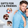 A man and a woman smiling while holding a professional cordless electric hair trimmer kit.