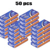 50 pieces of Max Platinum Blade double-sided safety stainless steel razors packaged in a box.
