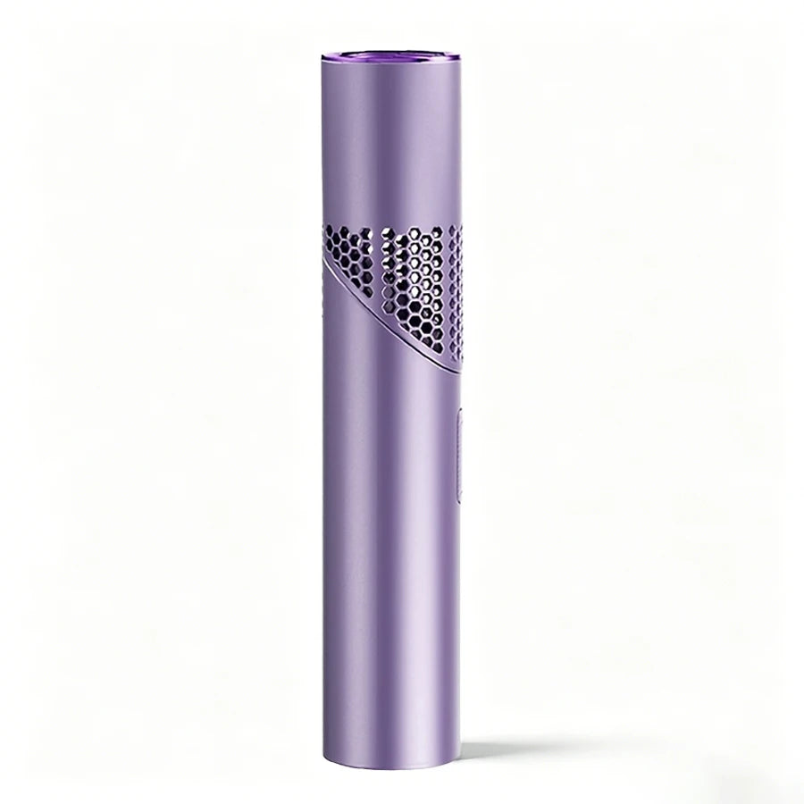 Vertikaler, zylindrischer Mini-Handgerät-Kühler mit lila Finish und perforierter Gitter