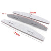 A set of professional nail files with various grits, showing the dimensions of 2.8cm and 17.8cm.