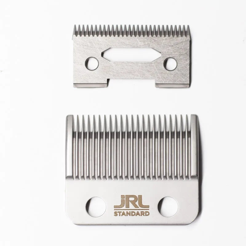 A silver precision electric hair trimmer and grooming kit with a metal comb attachment.