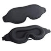 Black comfortable 3D sleeping eye mask designed for sleep