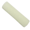 A cylindrical, light beige exfoliating mesh body scrubbing towel.