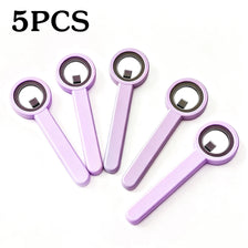 Five purple magnetic cat eye nail art sticks for halo effect manicures