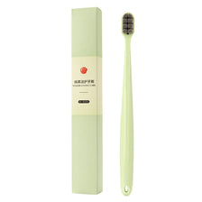 A light green box and a matching toothbrush are shown, labeled Tender Loving Care.