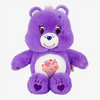 A purple Classic Care Bears plush stuffed animal doll with a pink nose and a white belly patch.