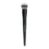 A black professional makeup brush used for contouring and highlighting.