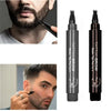 A set of four tattoo brow and beard shaping pens shown in various angles.