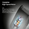 Close-up of a high-speed motor inside an electric beard shaver and trimmer device.