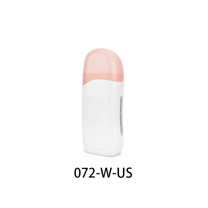 A white and pink professional waxing heater and depilatory kit.