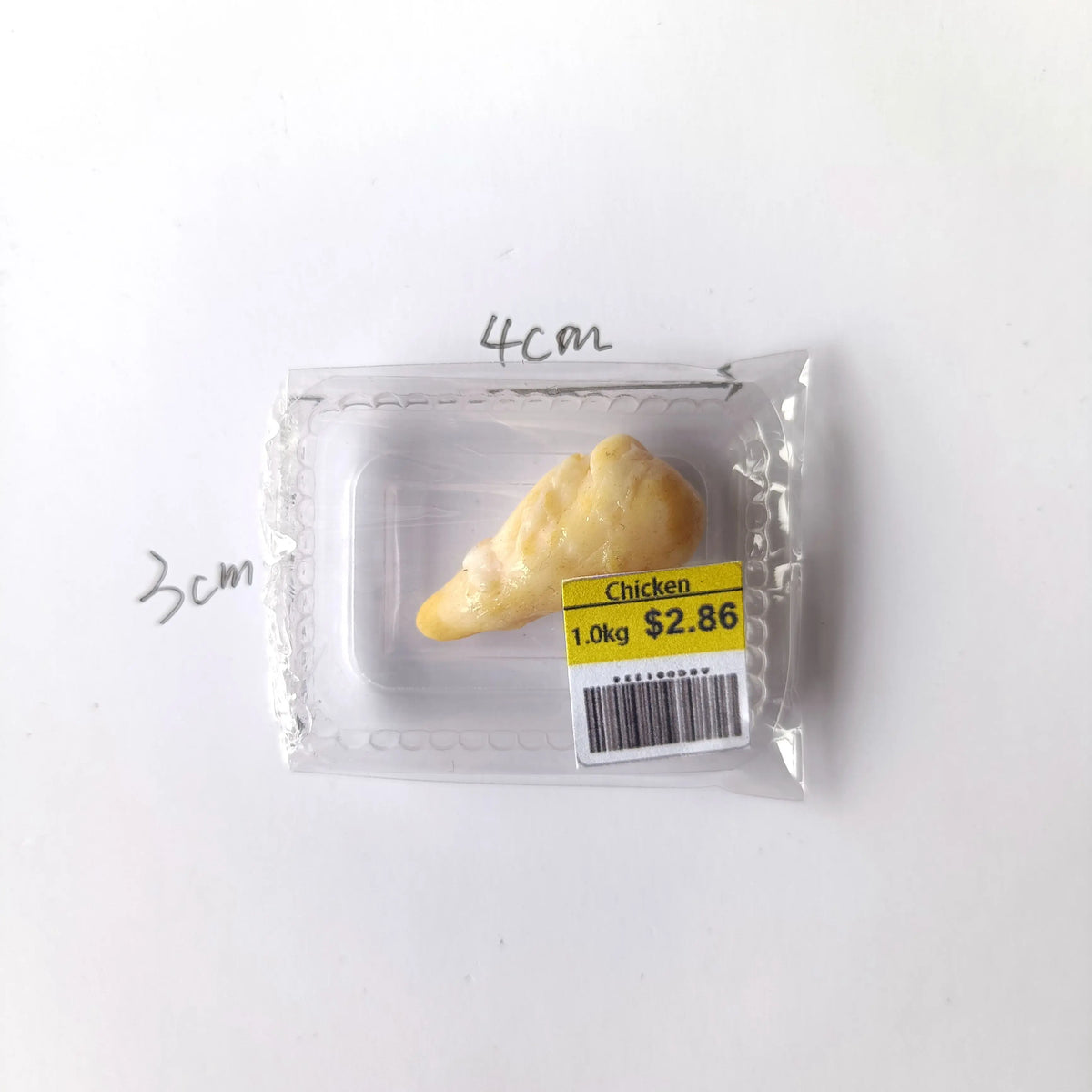 Petit paquet de 1,0 kg de nourriture pour poulet pour jeu de simulation alimentaire miniature