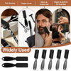 A set of black cleaning brushes and clips used for tool cleaning, hair trimming, and general grooming.