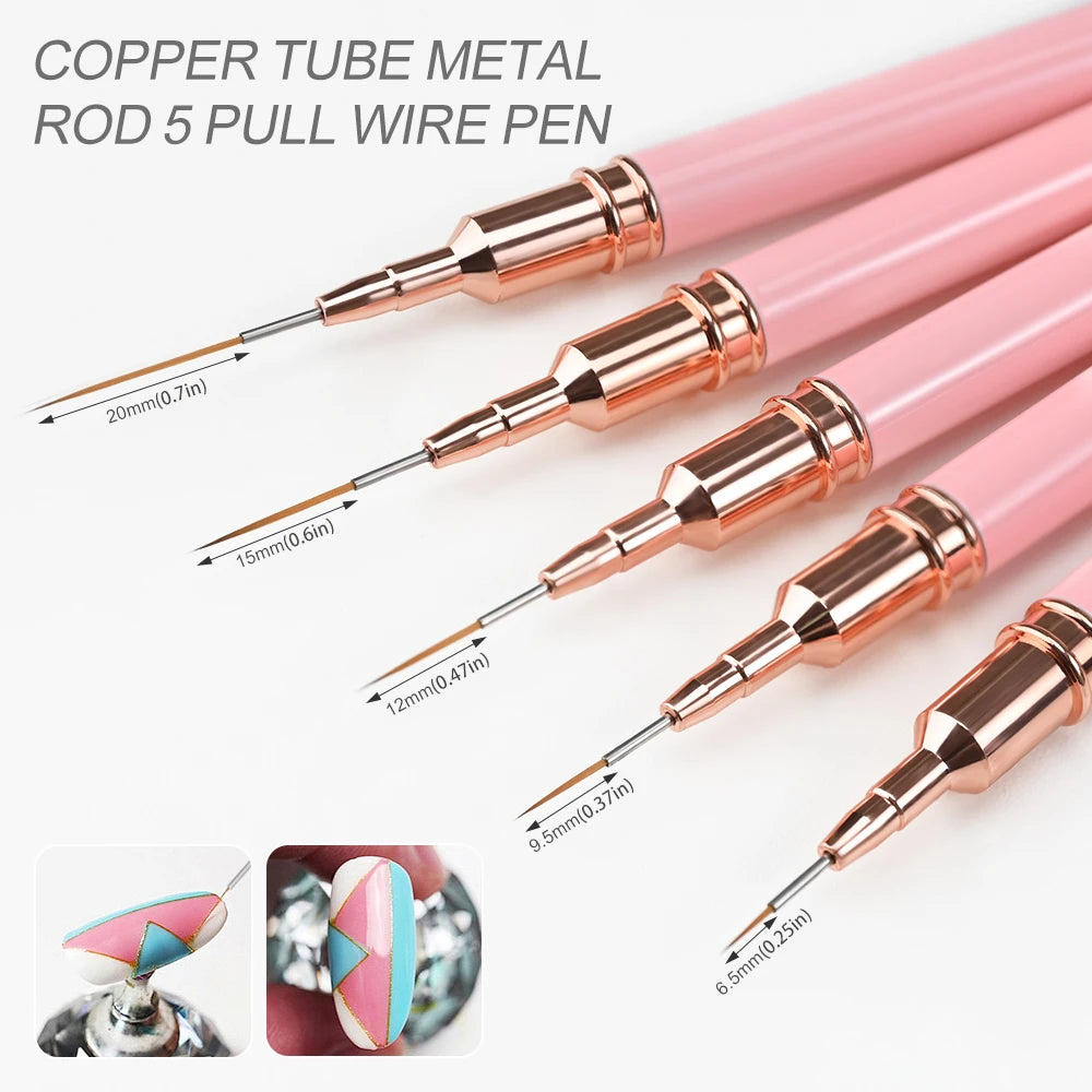 Ensemble de tiges métalliques en tube de cuivre pour outils de précision de liner pour tatouages.